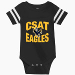 Charter School For Applied Technologies Rabbit Skins Infant Football Fine Jersey Onesie Front Thumbnail