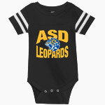ASD Leopards <span class="pdp-name-mascot">ASD Leopards</span> Rabbit Skins Infant Football Fine Jersey Onesie Front Thumbnail