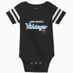 JAMES MONROE HIGH SCHOOL VIKINGS Rabbit Skins Infant Football Fine Jersey Onesie Front Thumbnail