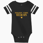 WELLMAN-UNION HIGH SCHOOL WILDCATS Rabbit Skins Infant Football Fine Jersey Onesie Front Thumbnail