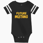 WALKER VALLEY HIGH SCHOOL MUSTANGS <span class="pdp-name-mascot">WALKER VALLEY MUSTANGS</span> Rabbit Skins Infant Football Fine Jersey Onesie Front Thumbnail