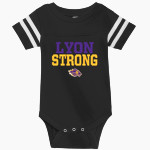LYON COUNTY HIGH SCHOOL LYONS Rabbit Skins Infant Football Fine Jersey Onesie Front Thumbnail