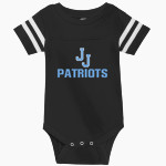JOHN JAY HIGH SCHOOL PATRIOTS <span class="pdp-name-mascot">JOHN JAY PATRIOTS</span> Rabbit Skins Infant Football Fine Jersey Onesie Front Thumbnail