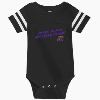 Rabbit Skins Infant Football Fine Jersey Onesie