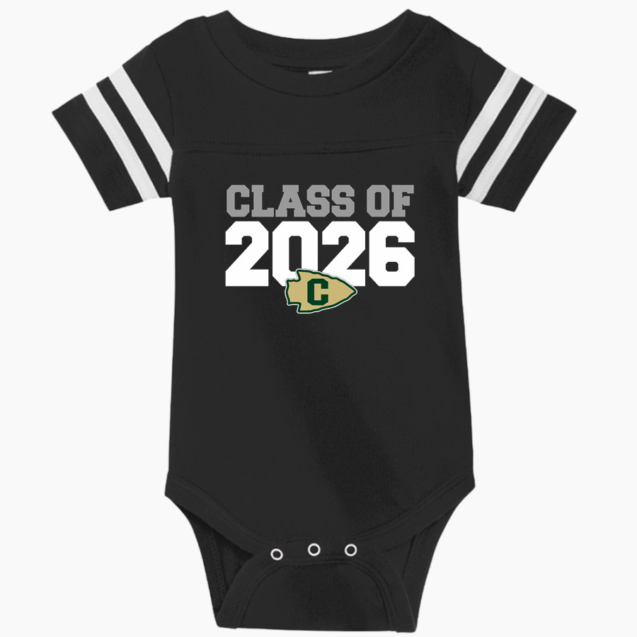 CATOOSA HIGH SCHOOL INDIANS <span class="pdp-name-mascot">CATOOSA INDIANS</span> Rabbit Skins Infant Football Fine Jersey Onesie
