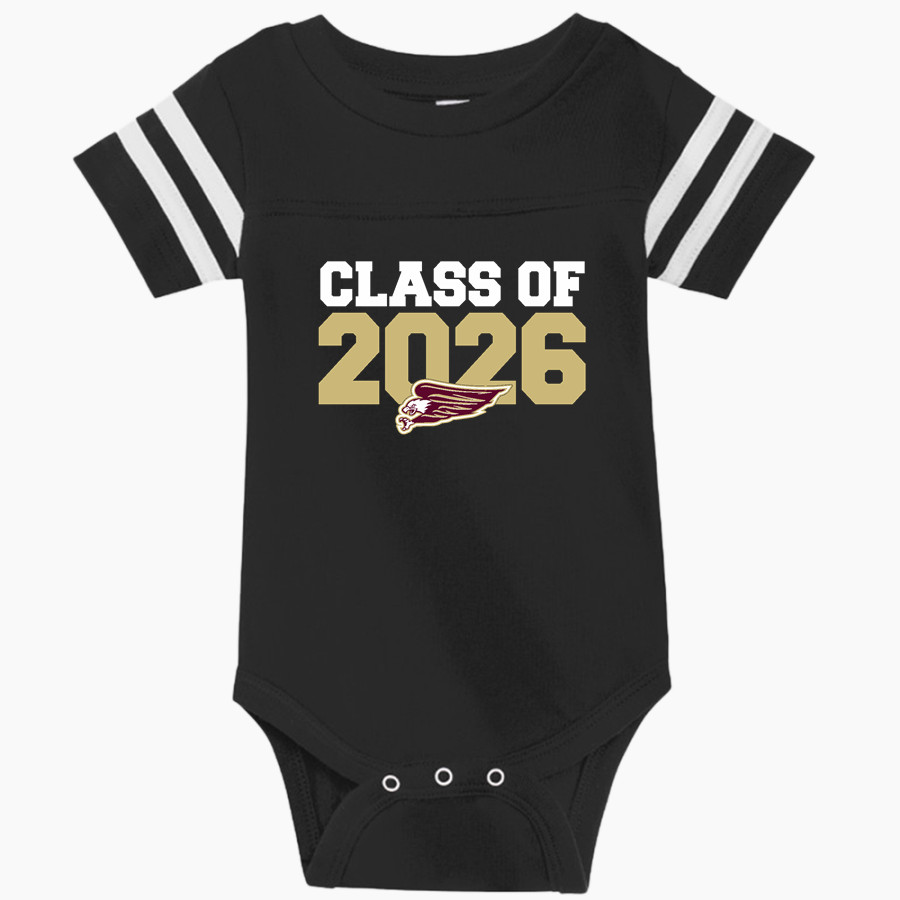 NEW ALBANY HIGH SCHOOL EAGLES Rabbit Skins Infant Football Fine Jersey Onesie