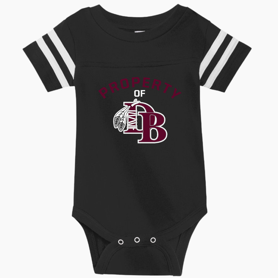 DOBYNS-BENNETT HIGH SCHOOL INDIANS Rabbit Skins Infant Football Fine Jersey Onesie