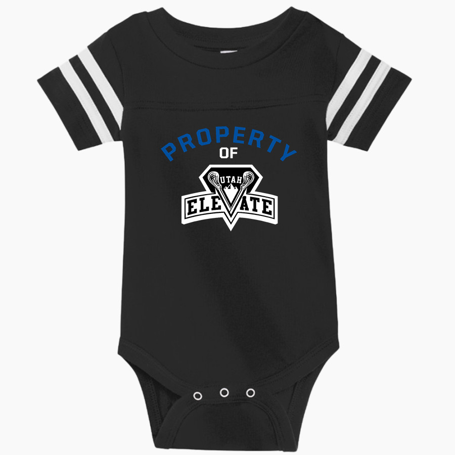 Utah Elevate Lacrosse Elevate <span class="pdp-name-mascot">Utah Elevate Lacrosse</span> Rabbit Skins Infant Football Fine Jersey Onesie
