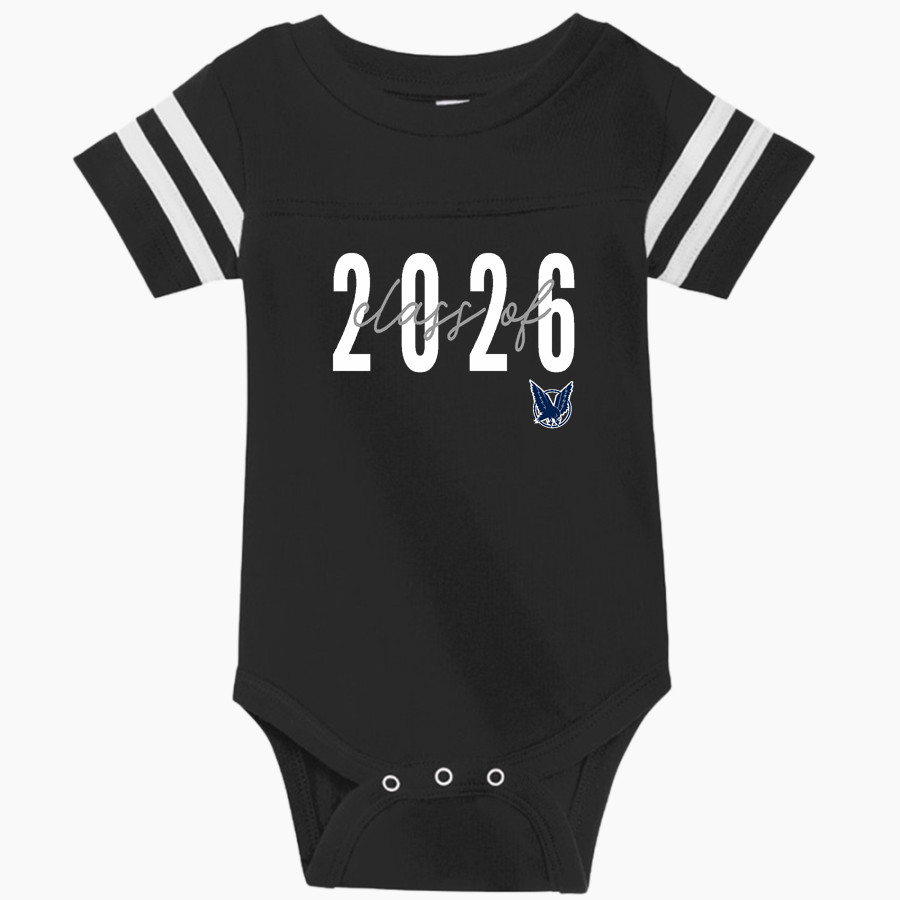 MAUMEE VALLEY COUNTRY DAY SCHOOL HAWKS <span class="pdp-name-mascot">MAUMEE VALLEY HAWKS</span> Rabbit Skins Infant Football Fine Jersey Onesie