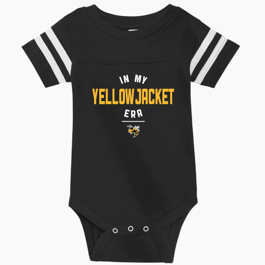 KINGSTON HIGH SCHOOL YELLOWJACKETS <span class="pdp-name-mascot">KINGSTON YELLOWJACKETS</span> Rabbit Skins Infant Football Fine Jersey Onesie