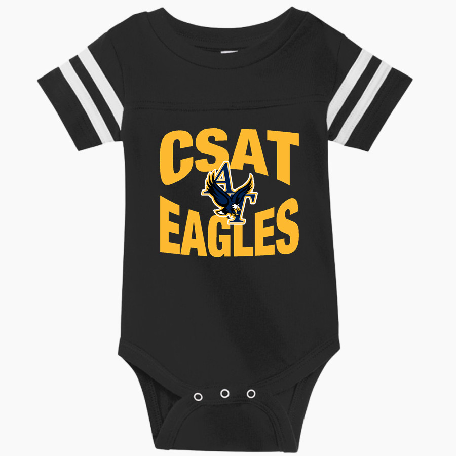 Charter School For Applied Technologies Rabbit Skins Infant Football Fine Jersey Onesie