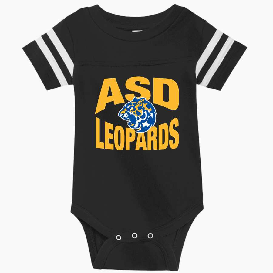 ASD Leopards <span class="pdp-name-mascot">ASD Leopards</span> Rabbit Skins Infant Football Fine Jersey Onesie