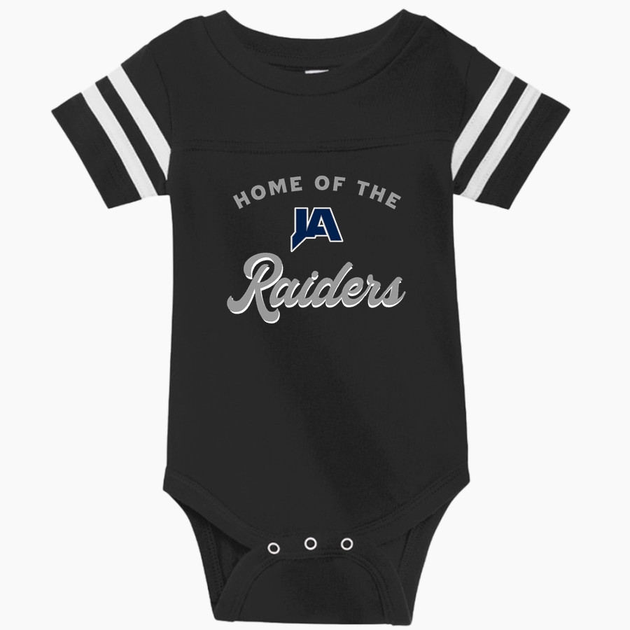 JACKSON ACADEMY RAIDERS <span class="pdp-name-mascot">JACKSON ACADEMY RAIDERS</span> Rabbit Skins Infant Football Fine Jersey Onesie