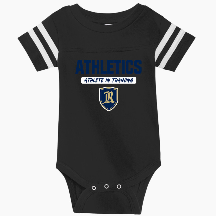 Regents School of Austin The Official Store of the Knights Rabbit Skins Infant Football Fine Jersey Onesie