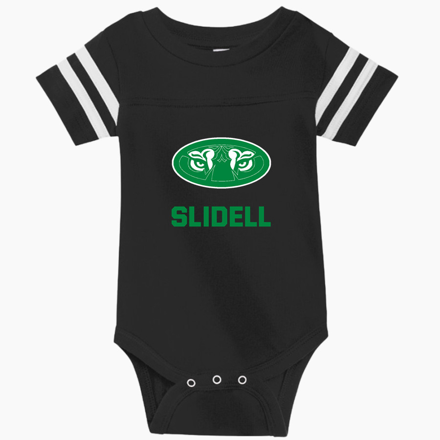 SLIDELL HIGH SCHOOL TIGERS <span class="pdp-name-mascot">SLIDELL TIGERS</span> Rabbit Skins Infant Football Fine Jersey Onesie