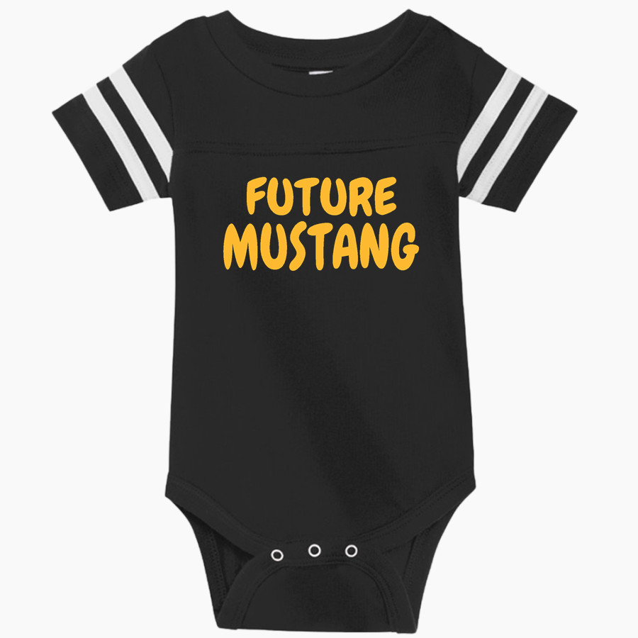 WALKER VALLEY HIGH SCHOOL MUSTANGS <span class="pdp-name-mascot">WALKER VALLEY MUSTANGS</span> Rabbit Skins Infant Football Fine Jersey Onesie