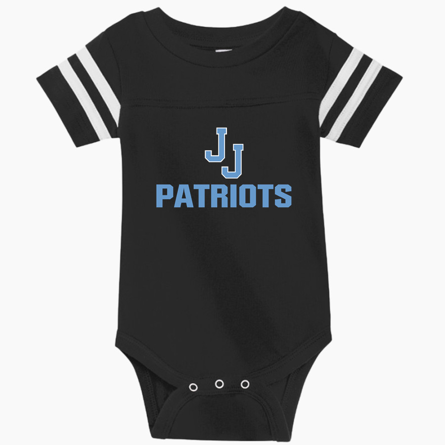 JOHN JAY HIGH SCHOOL PATRIOTS <span class="pdp-name-mascot">JOHN JAY PATRIOTS</span> Rabbit Skins Infant Football Fine Jersey Onesie