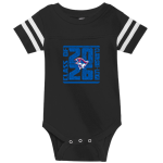 Clarkson-Leigh Patriots <span class="pdp-name-mascot">Clarkson-Leigh Patriots</span> Rabbit Skins Infant Football Fine Jersey Onesie Front Thumbnail