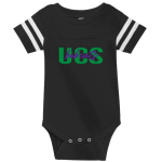 UCS Bobcats <span class="pdp-name-mascot">Underhill Central School Bobcats</span> Rabbit Skins Infant Football Fine Jersey Onesie Front Thumbnail