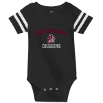 Math & Science Academy Dragons <span class="pdp-name-mascot">Math & Science Academy Dragons</span> Rabbit Skins Infant Football Fine Jersey Onesie Front Thumbnail