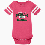 Hockaday School Online Store <span class="pdp-name-mascot">Hockaday</span> Rabbit Skins Infant Football Fine Jersey Onesie Front Thumbnail