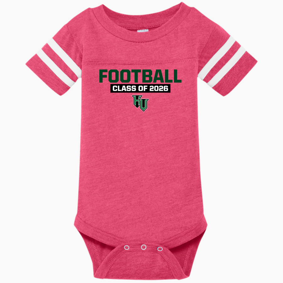 Hudson Valley Vikings Rabbit Skins Infant Football Fine Jersey Onesie