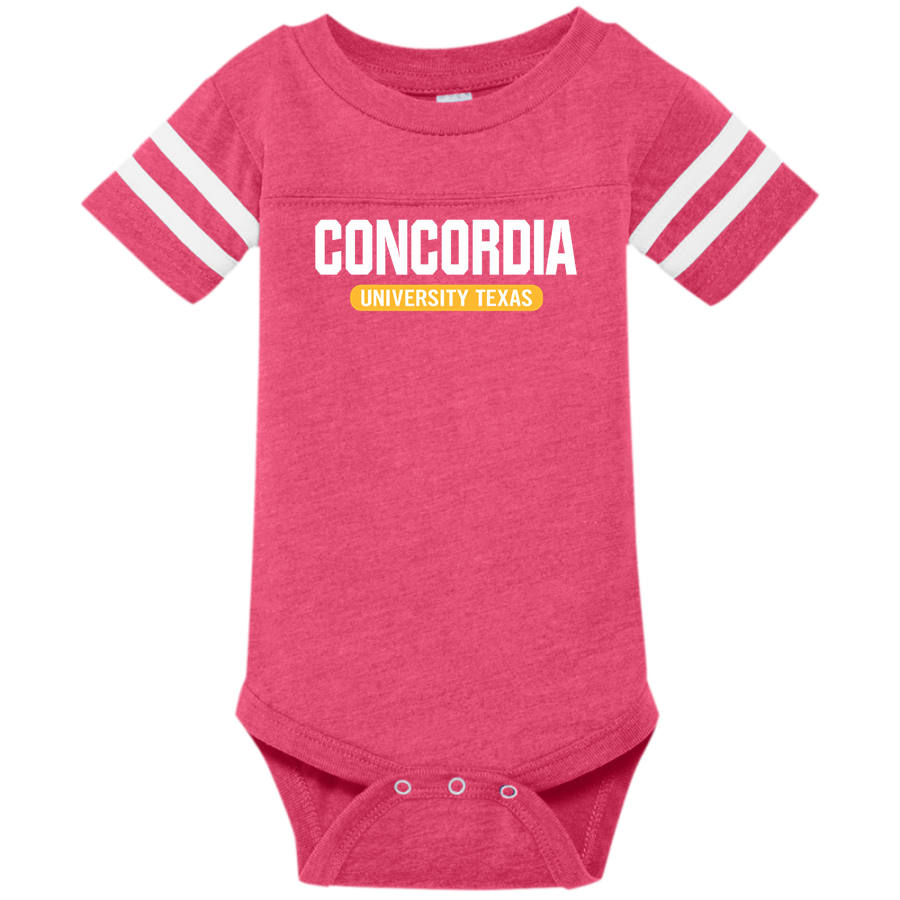 Concordia Tornados <span class="pdp-name-mascot">Concordia University Texas Tornados</span> Rabbit Skins Infant Football Fine Jersey Onesie