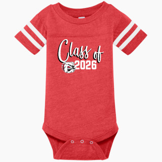 Rabbit Skins Infant Football Fine Jersey Onesie