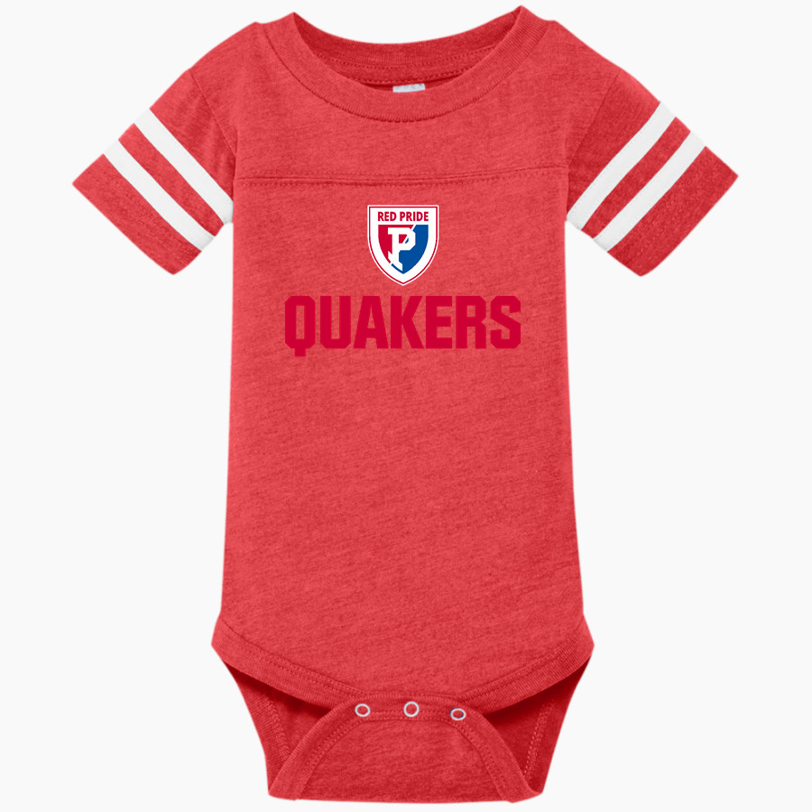 Plainfield Quakers <span class="pdp-name-mascot">Plainfield Quakers</span> Rabbit Skins Infant Football Fine Jersey Onesie