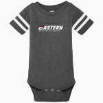 OFFICIAL ONLINE STORE OF EASTERN ATHLETICS <span class="pdp-name-mascot">Eastern Connecticut Warriors</span> Rabbit Skins Infant Football Fine Jersey Onesie Front Thumbnail