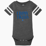 Crow Tigers <span class="pdp-name-mascot">Crow Middle School Tigers</span> Rabbit Skins Infant Football Fine Jersey Onesie Front Thumbnail