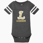 Lebanon Tigers <span class="pdp-name-mascot">Lebanon Tigers</span> Rabbit Skins Infant Football Fine Jersey Onesie Front Thumbnail