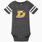 DEFOREST HIGH SCHOOL NORSKIES Rabbit Skins Infant Football Fine Jersey Onesie Front Thumbnail