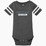 FAYETTEVILLE HIGH SCHOOL LIONS <span class="pdp-name-mascot">FAYETTEVILLE LIONS</span> Rabbit Skins Infant Football Fine Jersey Onesie Front Thumbnail