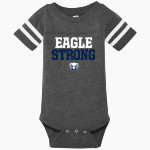 Legacy Eagles Rabbit Skins Infant Football Fine Jersey Onesie Front Thumbnail