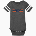 First Baptist Academy Lions <span class="pdp-name-mascot">First Baptist Academy Lions</span> Rabbit Skins Infant Football Fine Jersey Onesie Front Thumbnail