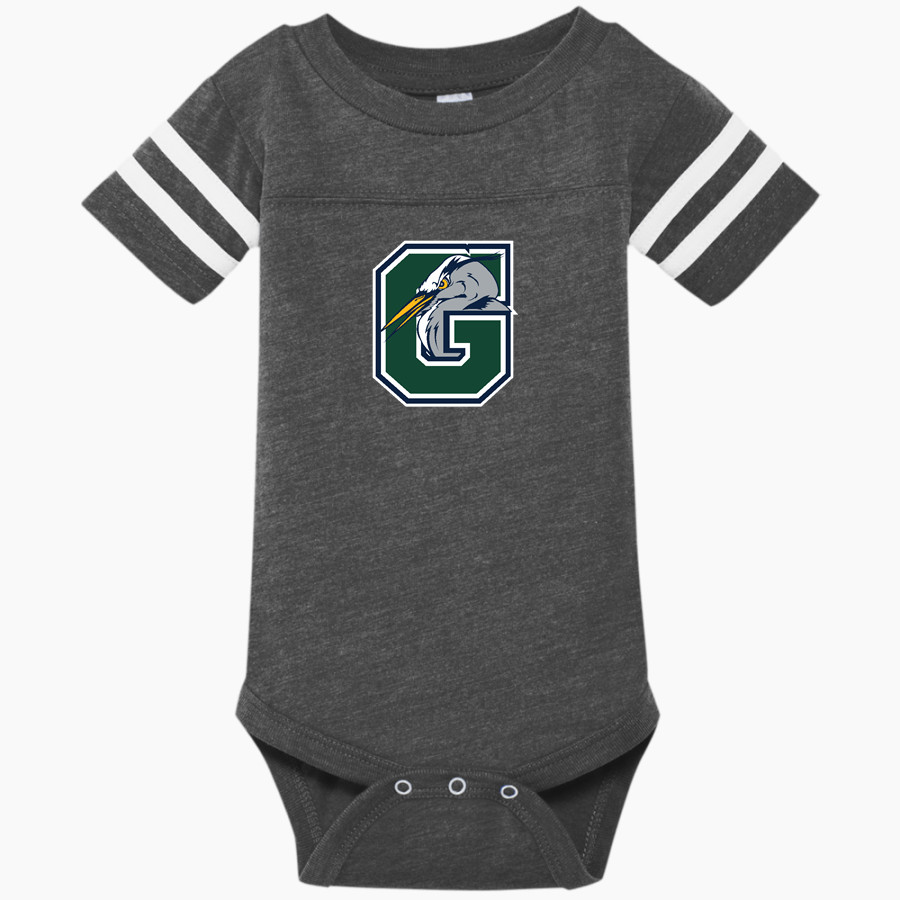 Gunston Herons Rabbit Skins Infant Football Fine Jersey Onesie