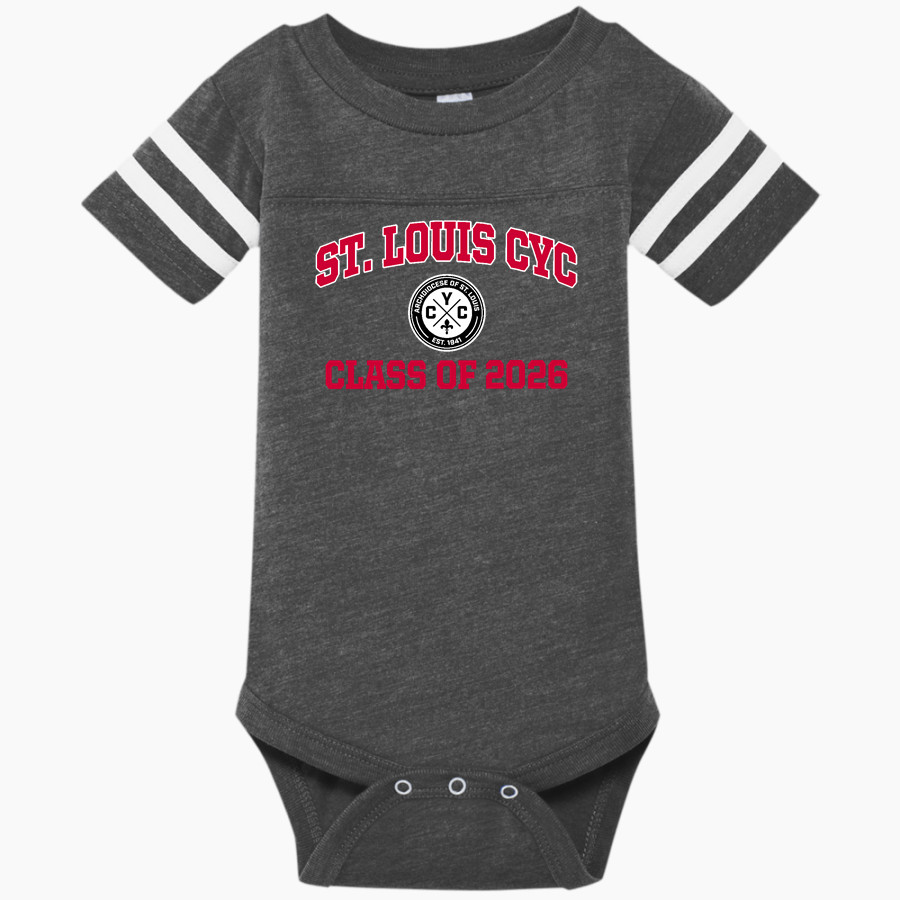 St. Louis CYC St. Louis CYC Rabbit Skins Infant Football Fine Jersey Onesie