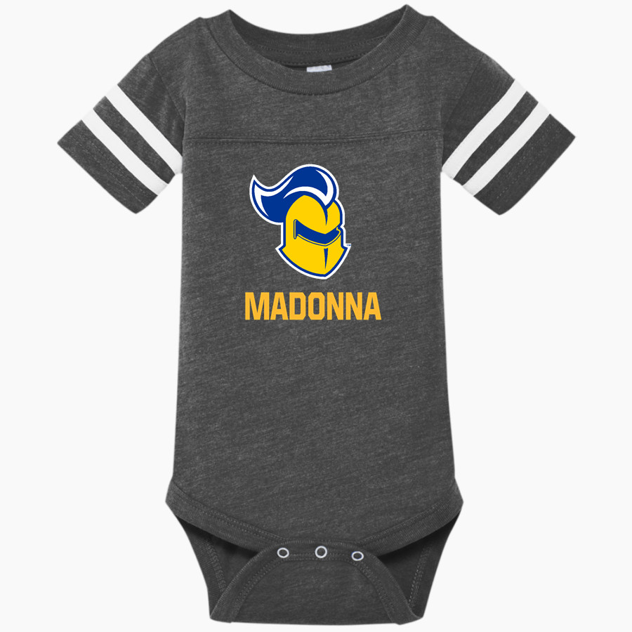 Madonna Crusaders <span class="pdp-name-mascot">Madonna Crusaders</span> Rabbit Skins Infant Football Fine Jersey Onesie