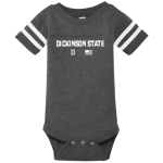 Dickinson State Blue Hawks <span class="pdp-name-mascot">Dickinson State Blue Hawks</span> Rabbit Skins Infant Football Fine Jersey Onesie Front Thumbnail