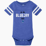 ATHENS HIGH SCHOOL BLUEJAYS Rabbit Skins Infant Football Fine Jersey Onesie Front Thumbnail