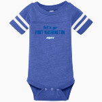 Port Washington VIKINGS Rabbit Skins Infant Football Fine Jersey Onesie Front Thumbnail