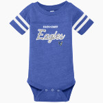 Eisenhower Elementary School Eagles Rabbit Skins Infant Football Fine Jersey Onesie Front Thumbnail