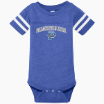 Palmerton Area Blue Bombers Rabbit Skins Infant Football Fine Jersey Onesie Front Thumbnail