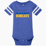BACON ACADEMY BOBCATS Rabbit Skins Infant Football Fine Jersey Onesie Front Thumbnail