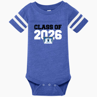 Rabbit Skins Infant Football Fine Jersey Onesie