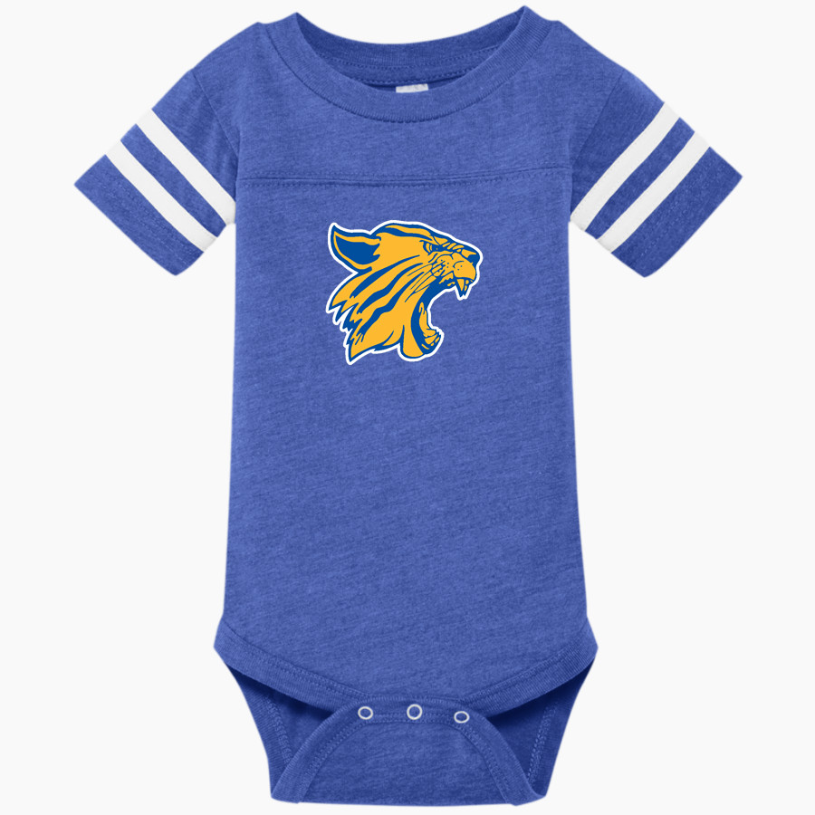 BIG SANDY HIGH SCHOOL WILDCATS <span class="pdp-name-mascot">BIG SANDY WILDCATS</span> Rabbit Skins Infant Football Fine Jersey Onesie