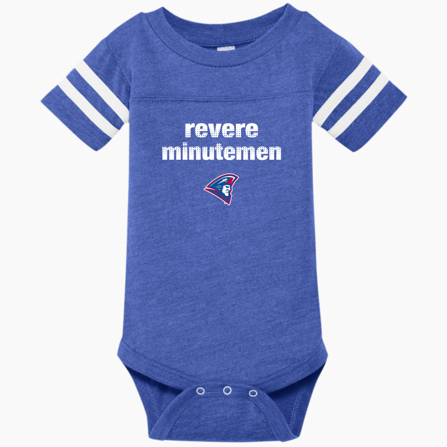 REVERE MINUTEMEN ONLINE STORE Rabbit Skins Infant Football Fine Jersey Onesie