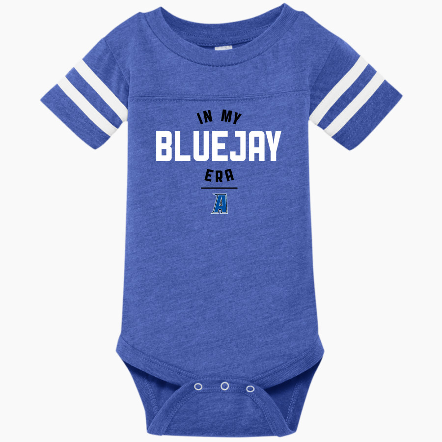 ATHENS HIGH SCHOOL BLUEJAYS Rabbit Skins Infant Football Fine Jersey Onesie