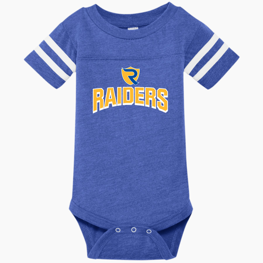 REED HIGH SCHOOL REED RAIDERS <span class="pdp-name-mascot">REED REED RAIDERS</span> Rabbit Skins Infant Football Fine Jersey Onesie